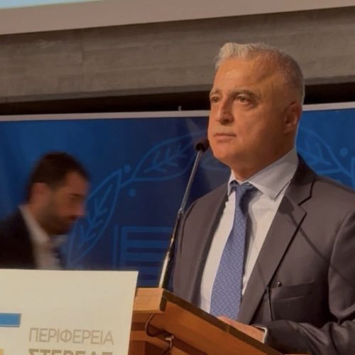 Ο Υφυπουργός Ανάπτυξης Λάζαρος Τσαβδαρίδης σε κυβερνητικό κλιμάκιο στην Λιβαδειά